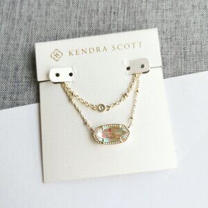 Kendra Scott Elisa Dichroic Glass Multi Strand Necklace in Gold